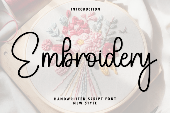 Embroidery Font - Featured Image