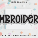 Embroidery Font - Featured Image