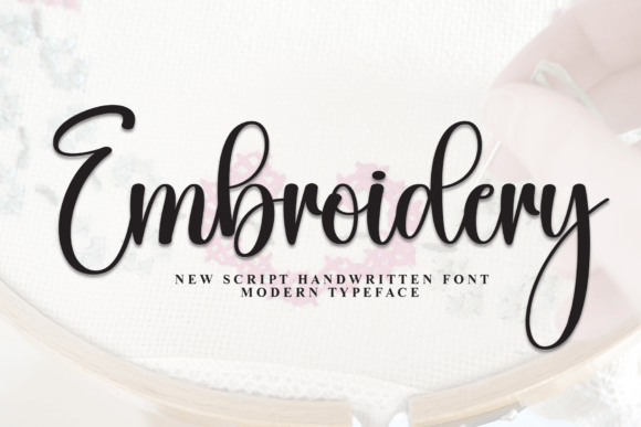 Embroidery Font - Featured Image