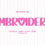 Embroidery Font - Featured Image