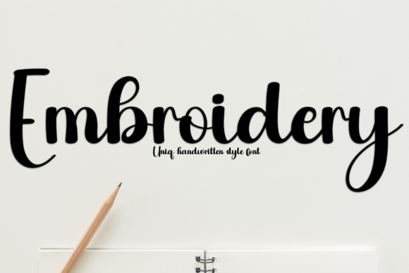 Embroidery Font - Featured Image