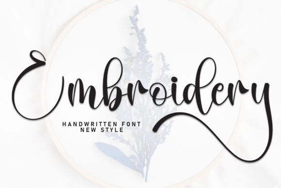 Embroidery Font - Featured Image