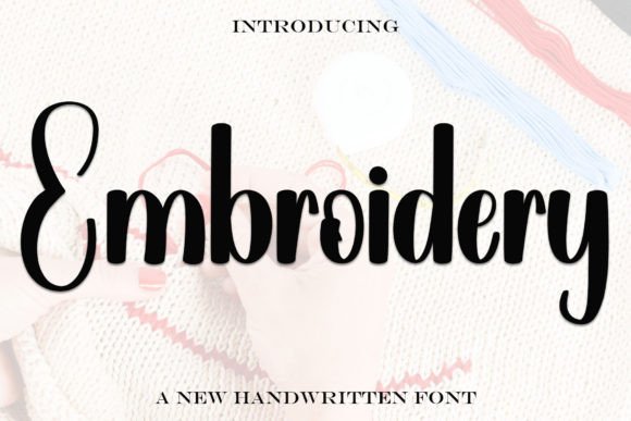 Embroidery Font - Featured Image