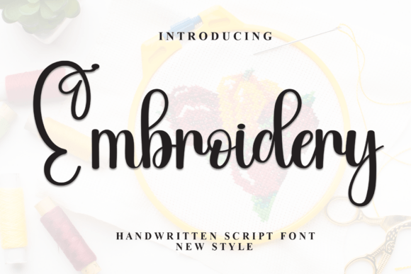 Embroidery Font - Featured Image