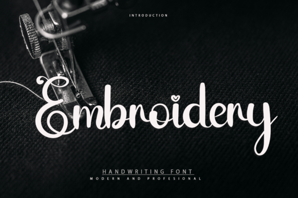 Embroidery Font - Featured Image