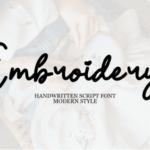 Embroidery Font - Featured Image