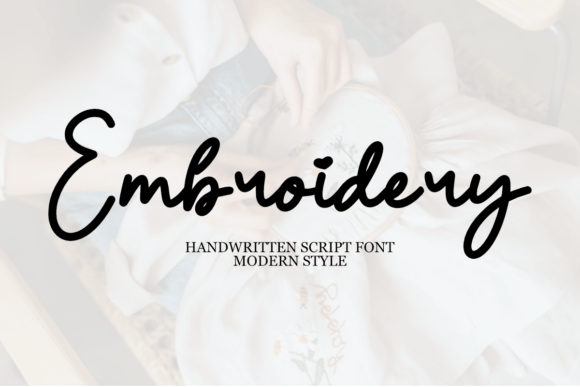Embroidery Font - Featured Image