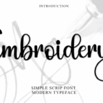 Embroidery Font - Featured Image