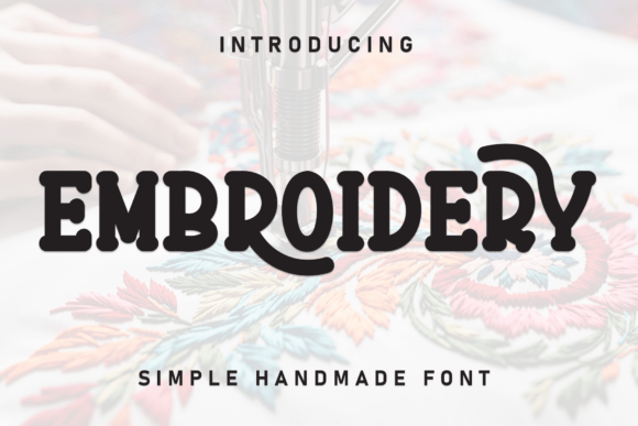 Embroidery Font - Featured Image