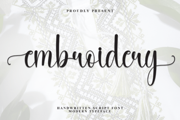Embroidery Font - Featured Image