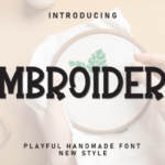 Embroidery Font - Featured Image