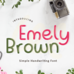 Emely Brown Font - Featured Image