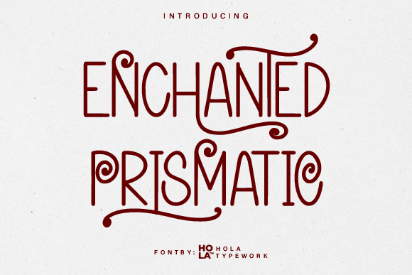 Enchanted Prismatic Font - Featured Image