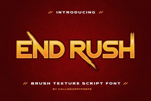 End Rush Font - Featured Image