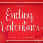 Ending Valentines Font - Featured Image