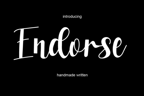 Endorse Font - Featured Image