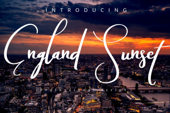 England Sunset Font - Featured Image
