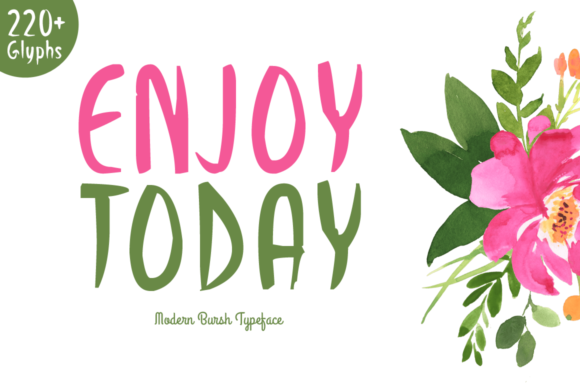 Enjoy Today Font - Featured Image