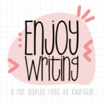 Enjoy Writing Font - Featured Image