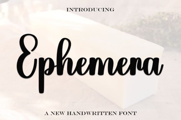 Ephemera Font - Featured Image