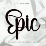 Epic Font - Featured Image