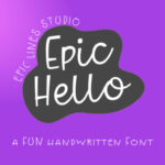 Epic Hello Font - Featured Image