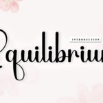 Equilibrium Font - Featured Image