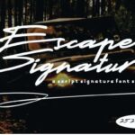 Escape Signature Font - Featured Image