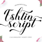 Eshtin Script Font - Featured Image