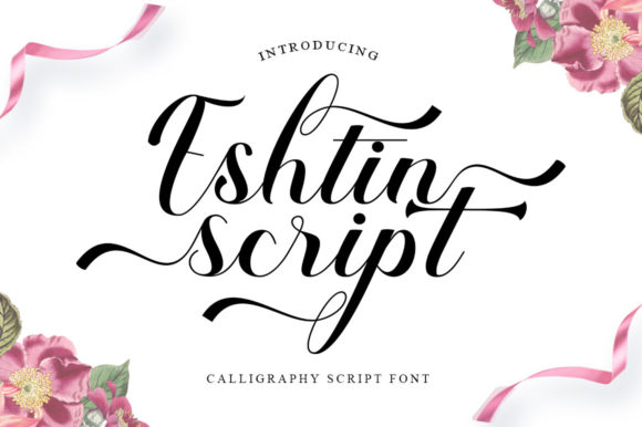 Eshtin Script Font - Featured Image