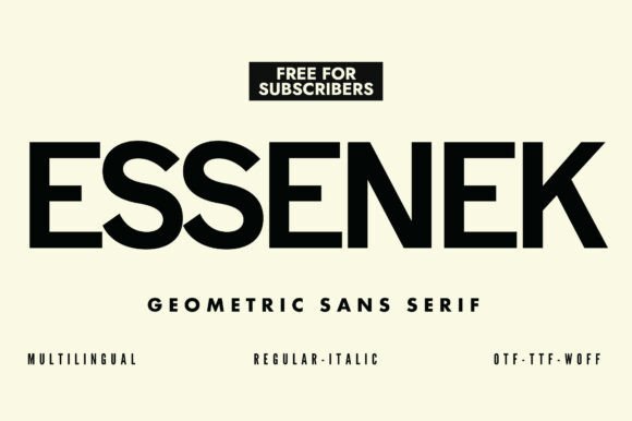 Essenek Font - Featured Image