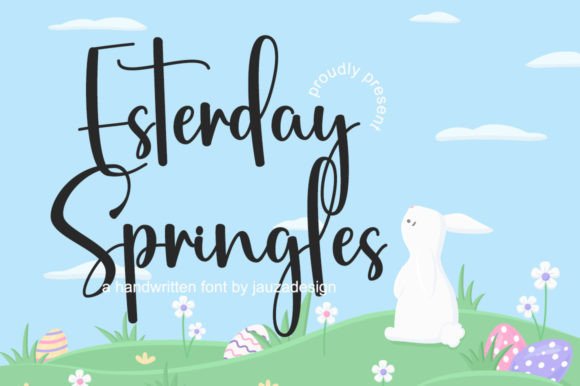 Esterday Springles Font - Featured Image
