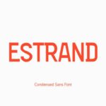 Estrand Font - Featured Image