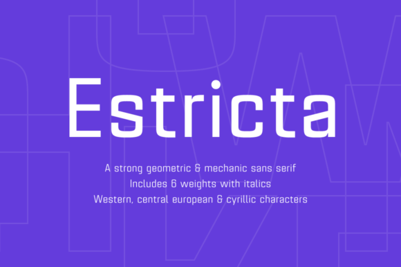 Estricta Family Font - Featured Image