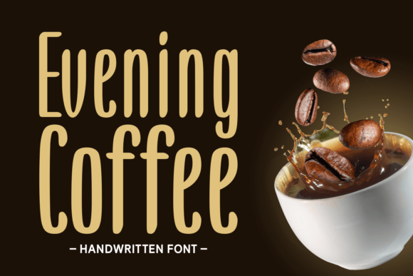 Evening Coffee Font - Featured Image