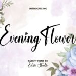 Evening Flower Font - Featured Image