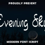 Evening Sky Font - Featured Image