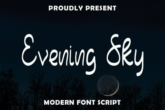 Evening Sky Font - Featured Image