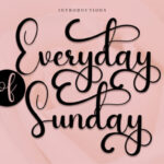 Everyday of Sunday Font - Featured Image