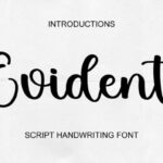 Evident Font - Featured Image