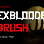 Exbloodebrush Font - Featured Image