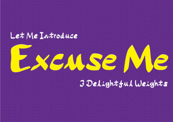 Excuse Me Font - Featured Image