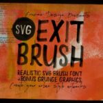 Exit Brush Font - Featured Image