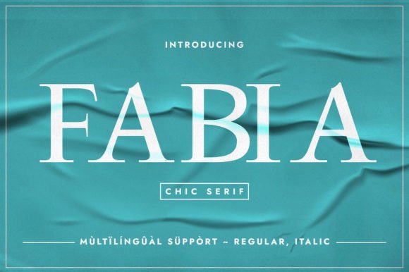 Fabia Font - Featured Image