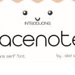 Facenote Font - Featured Image