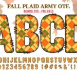 Fall Plaid Army Font - Featured Image