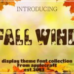 Fall Wind Font - Featured Image