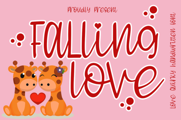 Falling Love Font - Featured Image