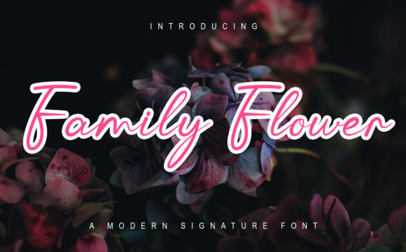 Family Flower Font - Featured Image