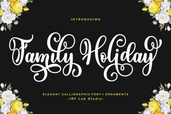 Family Holiday Font - Featured Image
